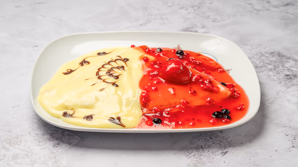 Túrós Erdeigyümölcsös Vaníliás Óriáspalacsinta